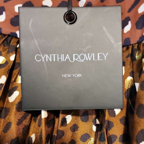 Cynthia Rowley NWT Brown and Black Polka Dot Dress - Picture 2 of 12